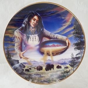 Royal Doulton Limited Edition Harvest of Life Plate American Indian